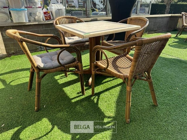 Terrastafel met 4 stoelen - afbeelding 2 van  7