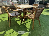 Terrastafel met 4 stoelen - afbeelding 3 van  7