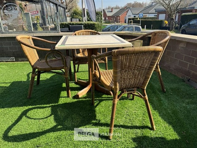 Terrastafel met 4 stoelen - afbeelding 2 van  5