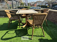 Terrastafel met 4 stoelen - afbeelding 2 van  5