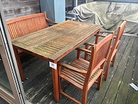 Terrastafel met bank en 2 stoelen - afbeelding 1 van  4