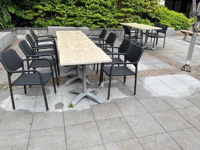 Terrastafels met stoelen (14x) - afbeelding 2 van  3