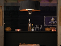 Terrasverwarmer met verlichting alix 50cm hangend - zwart - afbeelding 6 van  6