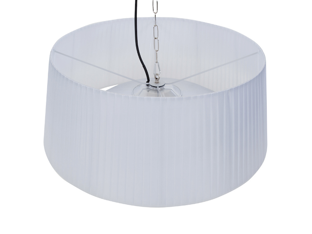 Terrasverwarmer met verlichting alix 74cm hangend - wit - afbeelding 4 van  5