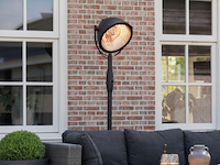 Terrasverwarmer mindy 45x210cm staand - zwart - afbeelding 5 van  7