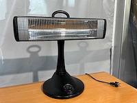 Terrasverwarmer nieuw - 1500 w - draaibaar - zwart - afbeelding 1 van  5
