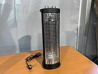 Terrasverwarmer nieuw - 19x55cm - zwart - staand of hangend - afbeelding 2 van  5