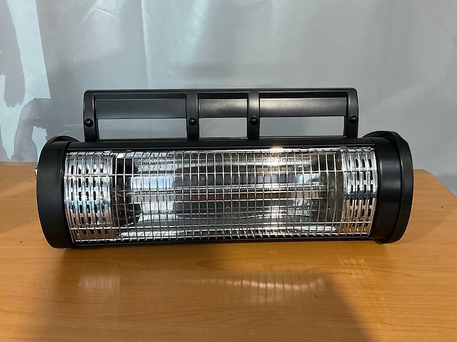 Terrasverwarmer nieuw - 19x55cm - zwart - staand of hangend - afbeelding 4 van  5