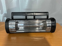 Terrasverwarmer nieuw - 19x55cm - zwart - staand of hangend - afbeelding 4 van  5