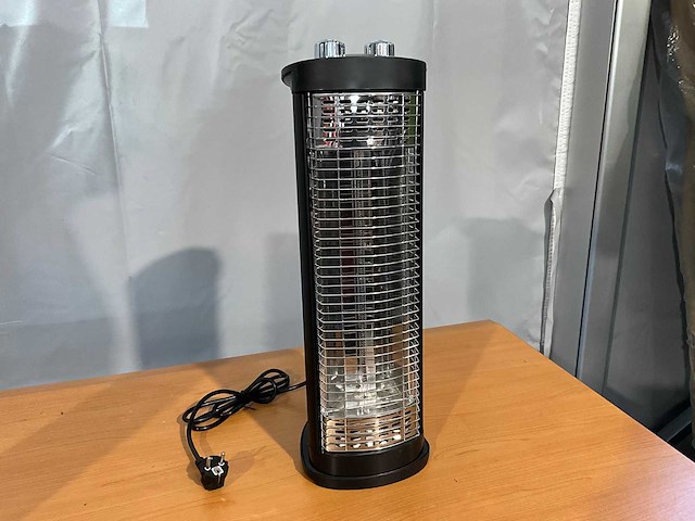 Terrasverwarmer nieuw - 19x55cm - zwart - staand of hangend - afbeelding 2 van  4