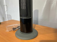 Terrasverwarmer nieuw - 63x12cm - zwart - lichtgevende schouw - afbeelding 4 van  4