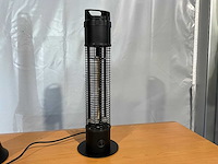 Terrasverwarmer nieuw - 66x12cm - zwart - afbeelding 1 van  3