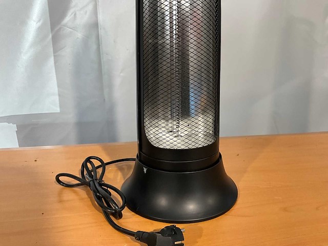 Terrasverwarmer nieuw - 77x17cm - zwart - afbeelding 2 van  2