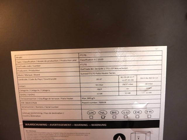 Terrasverwarming gas - afbeelding 2 van  12