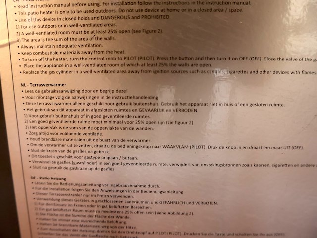 Terrasverwarming gas - afbeelding 12 van  12