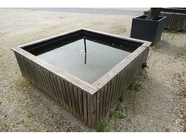 Terrasvijver met fontijn - afbeelding 2 van  3