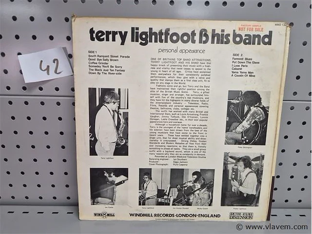 Terry lightfoot - afbeelding 2 van  2