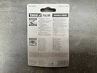 Tesa film 2x rol dubbele zijdige plakband 7,5 m x 12 mm (36x) - afbeelding 3 van  3