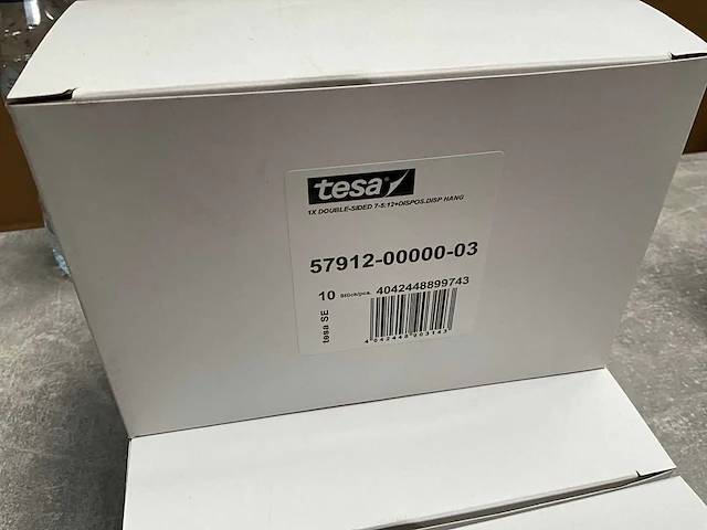 Tesa film dubbele zijdige plakband transparant 7,5 m x 12 mm op houder (67x) - afbeelding 5 van  5