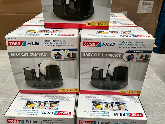 Tesa film easy cut plakband 33 m x 19 mm op houder (15x) - afbeelding 3 van  4