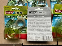 Tesa film eco & clear dubbele zijdige plakband 10 m x 15 mm met houder (34x) - afbeelding 3 van  3