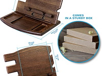 Teslyar dubbel houten docking station - afbeelding 3 van  5