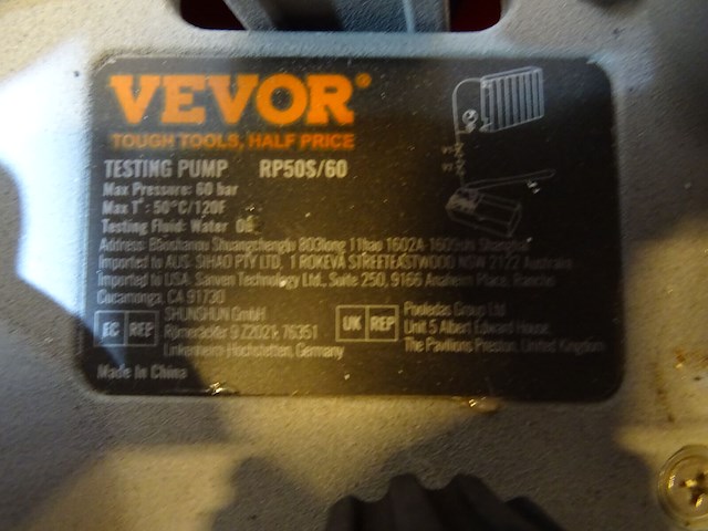 Test pomp vevor - afbeelding 3 van  3