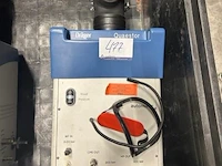 Testapparaat voor adembescherming dräger quaestor ag 02332, met ingangen voor mp in (0-20 bar), lp in (= 30 mbar), hp out (200 bar, 300 bar). werking niet gekend.