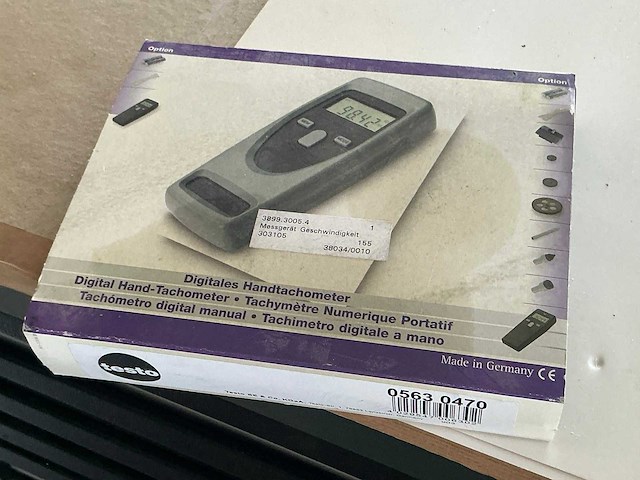Testo 470 tachometer - afbeelding 4 van  4