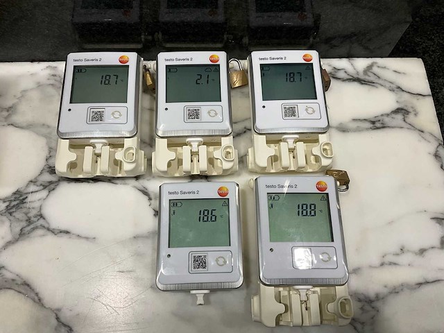 Testo saveris 2-t1 wifi datalogger / temperatuurlogger – draadloos meetsysteem – incl. houders + dozen (5x) - afbeelding 2 van  5