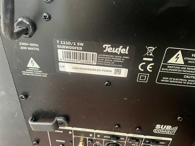 Teufel t 1110 / 1 sw subwoofer - afbeelding 4 van  5