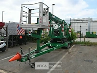 Teupen leo 23 h knikarmhoogwerker + aanhangwagen
