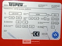 Teupen leo 23gt spiderhoogwerker + aanhangwagen - afbeelding 6 van  32