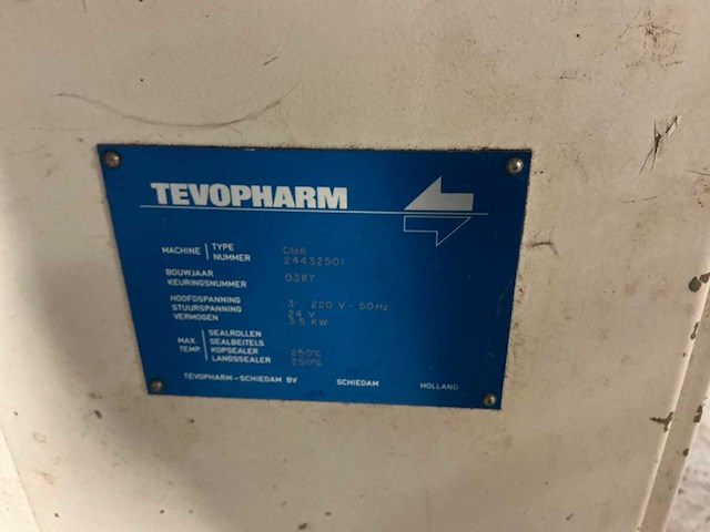 Tevopharm cm6 verpakkingsmachines - afbeelding 4 van  12