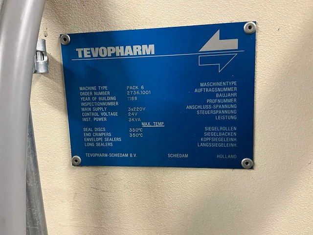 Tevopharm pack 6 verpakkingsmachines - afbeelding 8 van  8