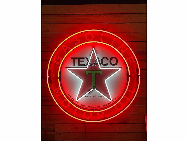 Texaco neon sign 1 meter - afbeelding 1 van  5
