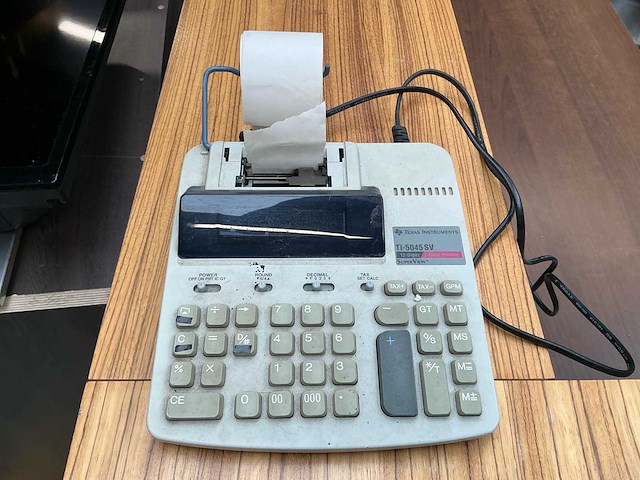 Texas ti-5045 sv rekenmachine met printer - afbeelding 1 van  1