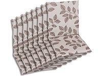 Textiel, laagrug stoelkussen, set van 8, kleur: bruin-beige - afbeelding 1 van  4