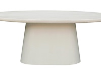 Thanda ovale eettafel 240 cm in kalkmortel - afbeelding 1 van  1