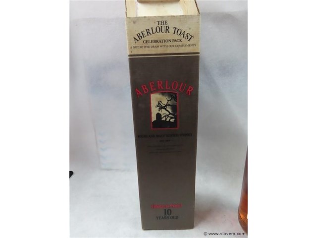 The aberlour toast highland malt scotch whisky 10 years old - afbeelding 2 van  6