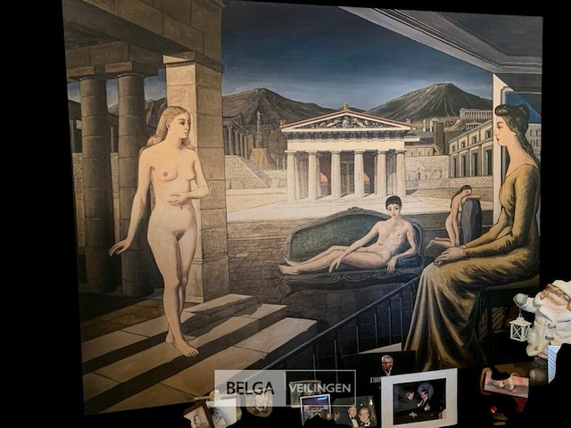 The canapé vert hommage paul delvaux - afbeelding 1 van  4