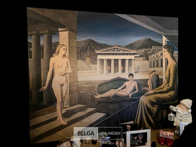 The canapé vert hommage paul delvaux - afbeelding 2 van  4