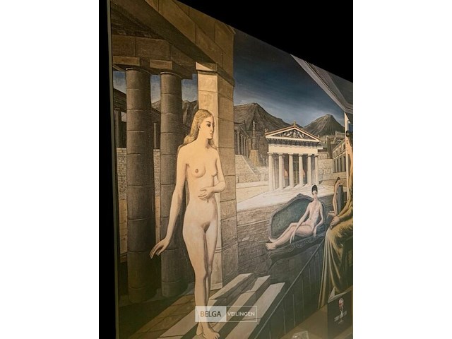 The canapé vert hommage paul delvaux - afbeelding 3 van  4