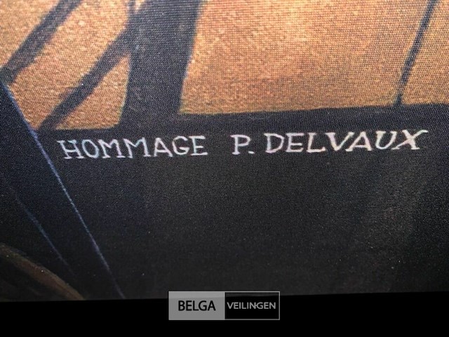 The canapé vert hommage paul delvaux - afbeelding 4 van  4