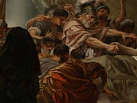 The death of germanicus, rossica painter after the original composition by heinrich friedrich füger (1751-1818), oil on panel with sponki joints 52 x 70 cm. (20.46 x 27.55 in.), frame: 55 x 73 cm. (21.64 x 28.73 in.) - afbeelding 6 van  7