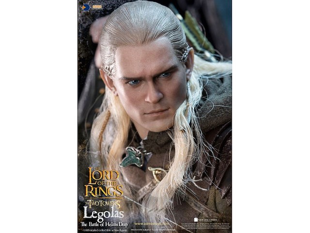 The lord of the rings - asmus toys - legolas bij helm's deep - 1:6 schaalfiguur - 30 cm. - afbeelding 3 van  5