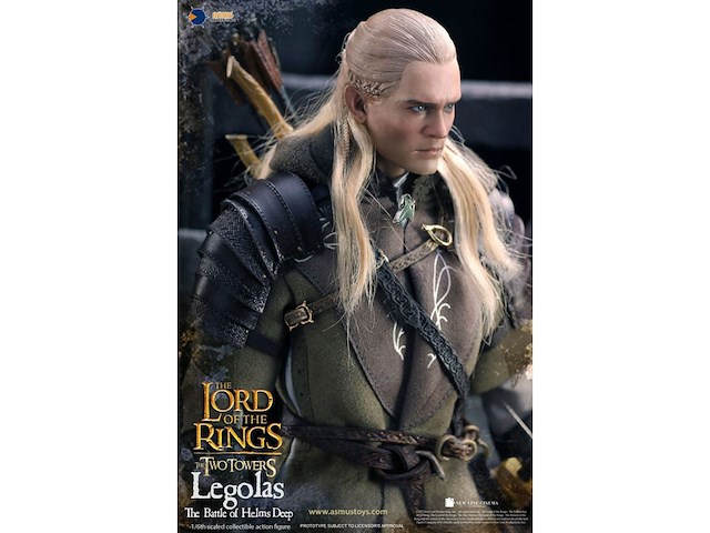 The lord of the rings - asmus toys - legolas bij helm's deep - 1:6 schaalfiguur - 30 cm. - afbeelding 4 van  5