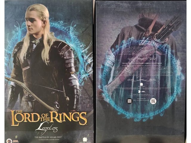 The lord of the rings - asmus toys - legolas bij helm's deep - 1:6 schaalfiguur - 30 cm. - afbeelding 5 van  5