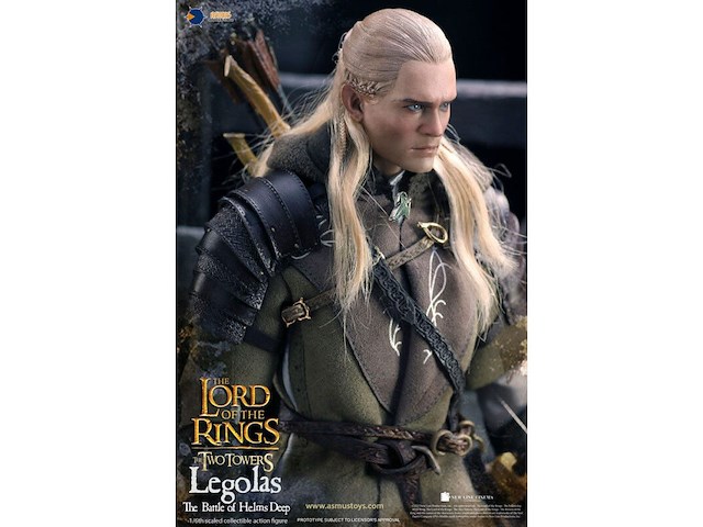The lord of the rings - asmus toys - legolas bij helm's deep - 1:6 schaalfiguur - 30 cm. - afbeelding 4 van  5