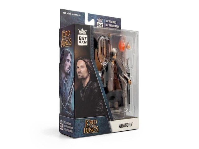 The lord of the rings - bst axn - actiefiguur - aragorn - 13 cm - afbeelding 1 van  5